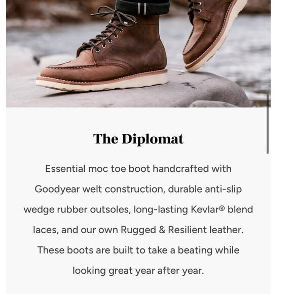 Thursday Boot Company Diplomat Brown Lace Up Leather Boots Mens 9.5 - Picture 15 of 15